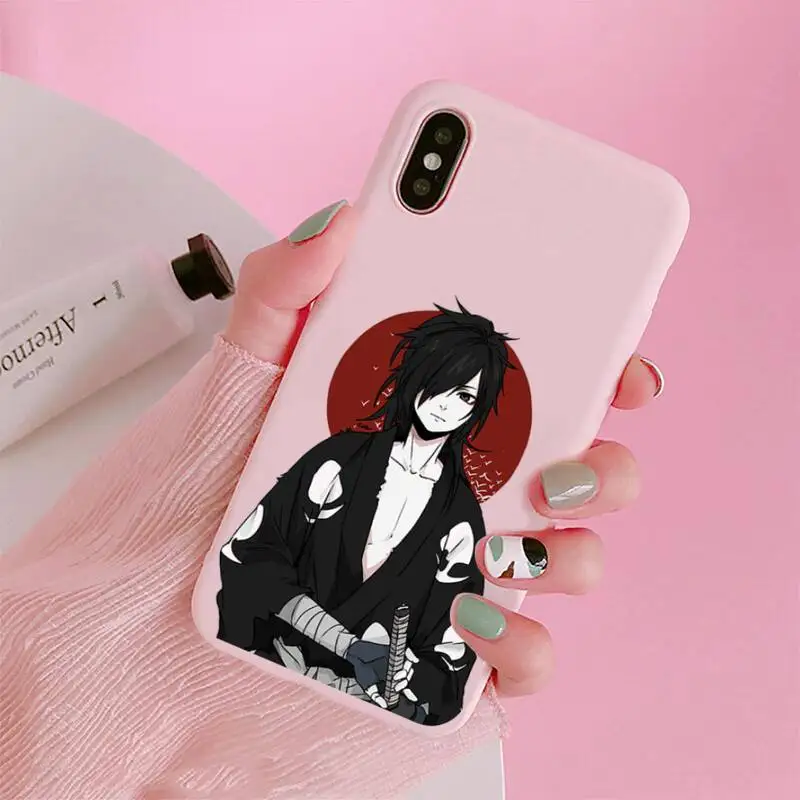 

Dororo Anime Phone Case Candy Color for iPhone 6 7 8 11 12 s mini pro X XS XR MAX Plus