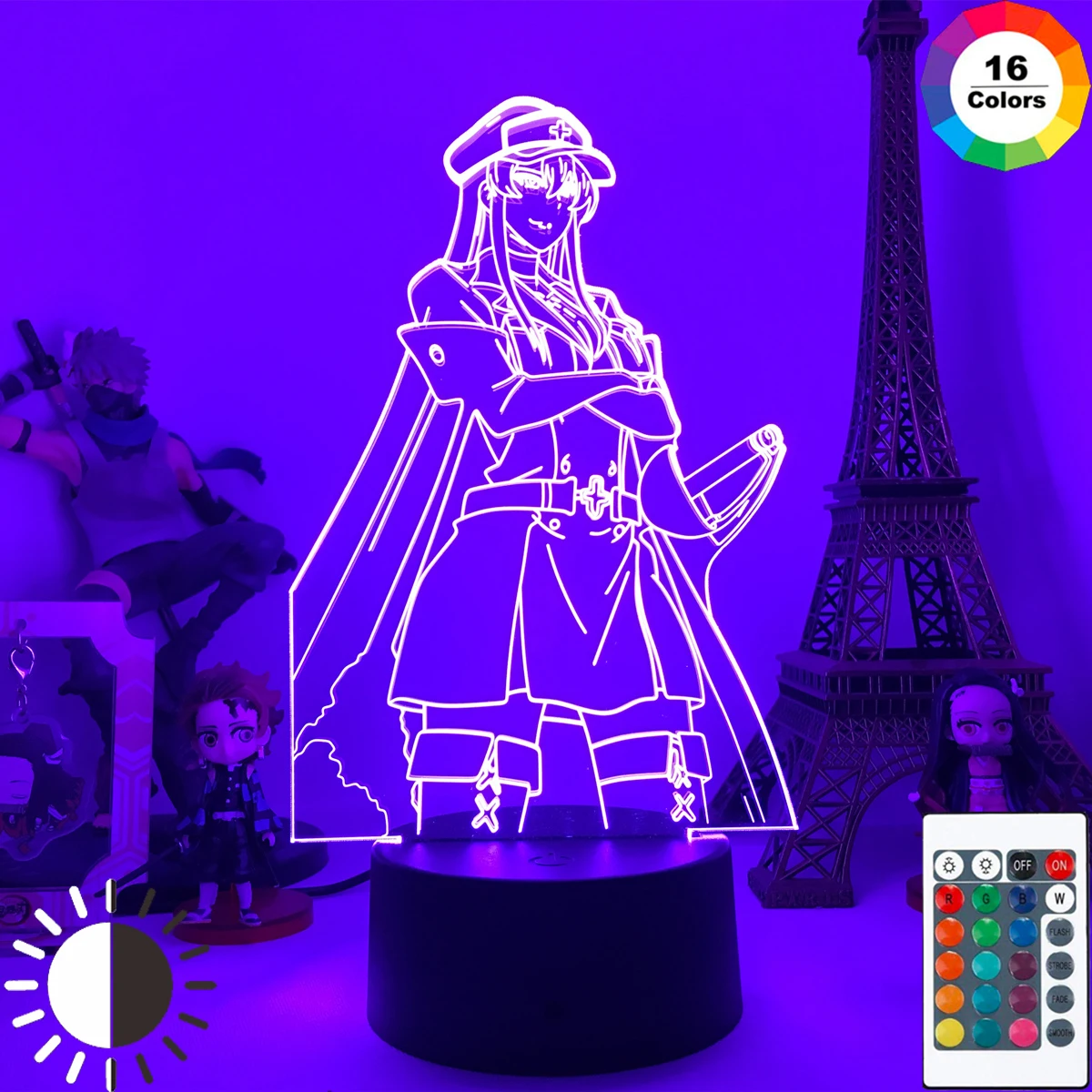 

Anime 3d Lamp Akame Ga Kill Esdeath LED USB Night Light for Room Decor Nightlight Birthday Gift Manga Akame Ga Kill Neon Light