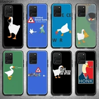 duck goose game phone case for samsung s20 plus ultra s6 s7 edge s8 s9 plus s10 5g lite 2020