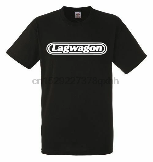 Черная Мужская футболка с логотипом рок-группы Lagwagon |