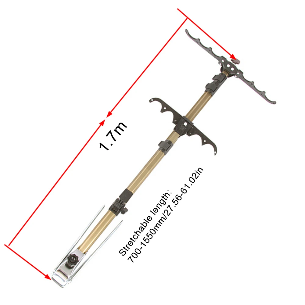 Многофункциональный держатель для удочки из алюминиевого сплава регулируемый
