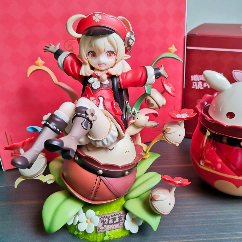 Genshin-figura de acci&oacute;n de PVC de 17cm, modelo de colecci&oacute;n de Klee, Hibana Knight Ver Girl, 1/7-0