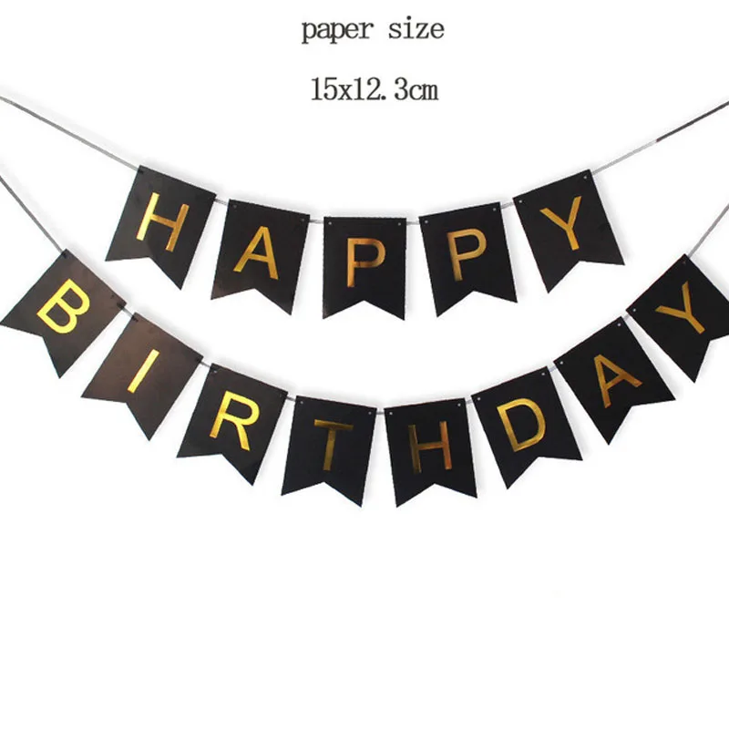 1set Happy Birthday Letter Banner Rose Gold Confetti Helium Balloons Baby Shower Decorations Boy Girl Kids Gift Party Favors | Дом и сад