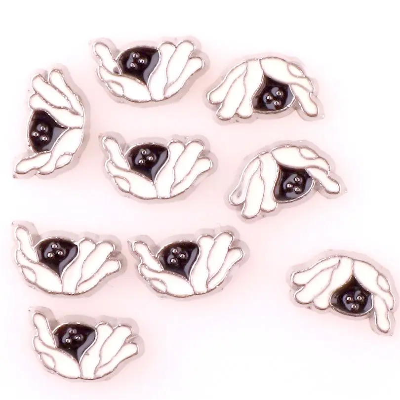 20 шт./лот F144 эмалевые Плавающие Подвески изготовление стеклянных ювелирных