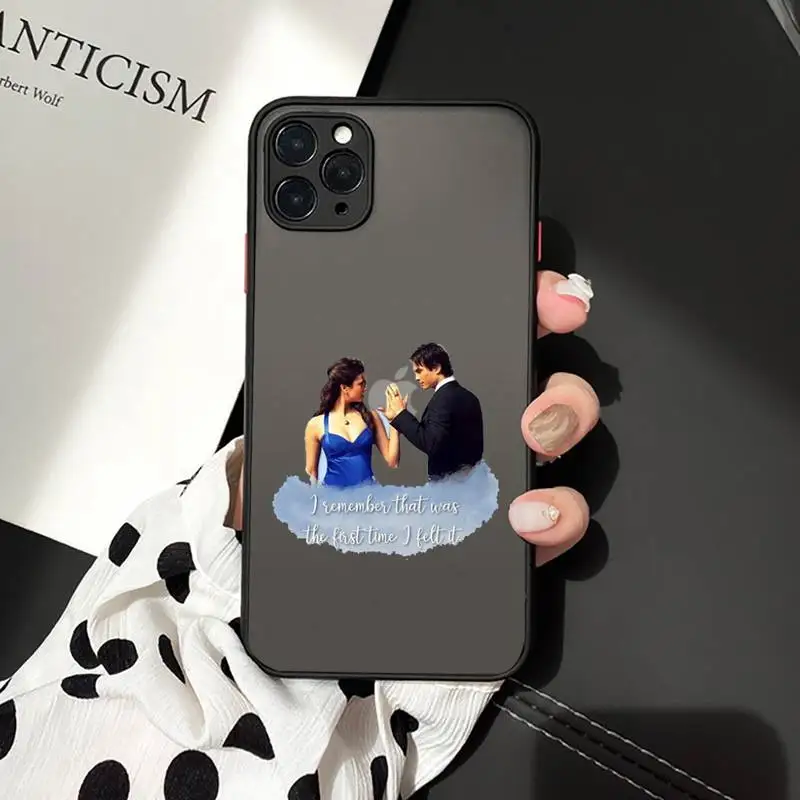 

The Vampire Diaries Phone Cases matte transparent For iphone 7 8 11 12 plus mini x xs xr pro max cover