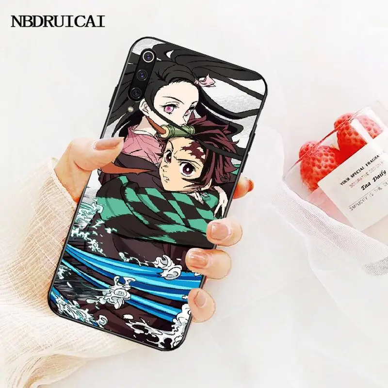 PENGHUWAN аниме демон убийца Kimetsu корпус под плетенную сумку чехол для телефона Xiaomi Mi9