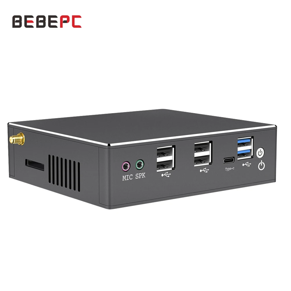 Мини ПК BEBEPC 2 * DDR4 4K UHD Intel Core i7 10510U 8550U i5 8250U 7200U M.2 SSD HD Graphics 620 неттоп игровой