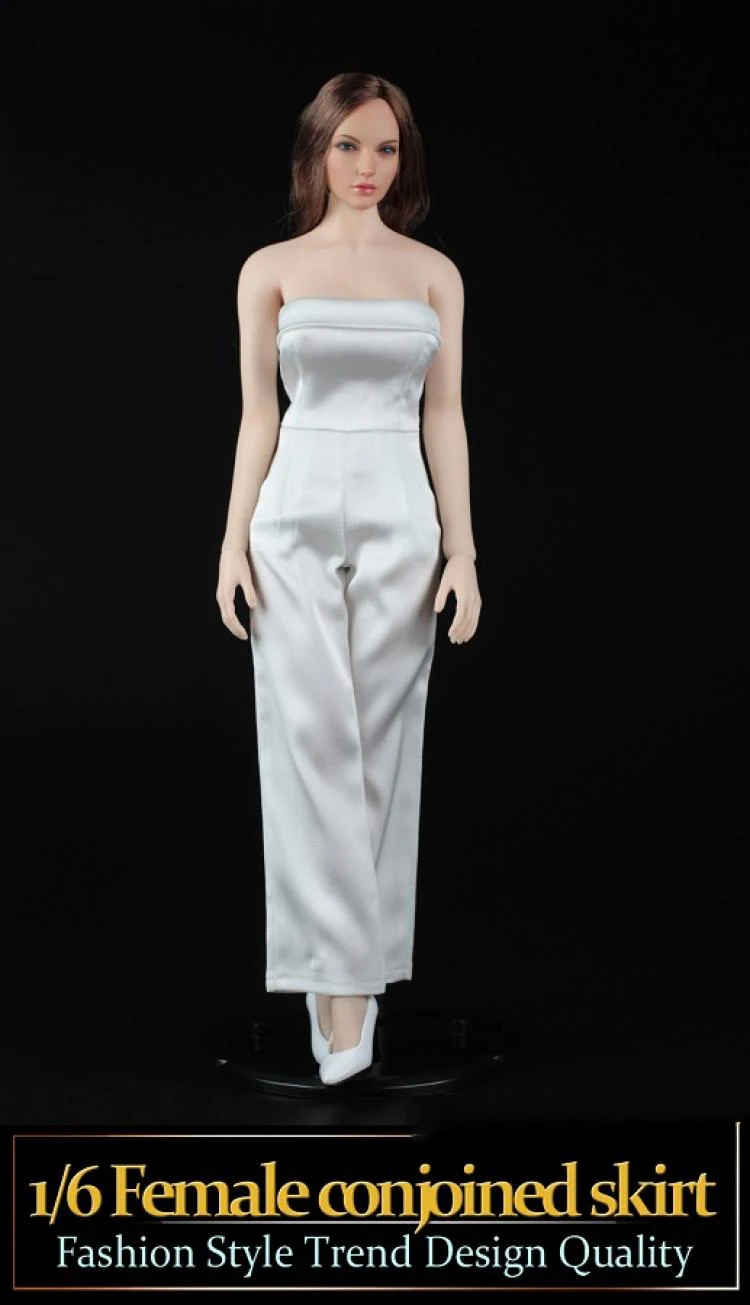 

In Stock 1/6 V1012 Sexy Conjoined Culottes High Heels Suits Fit TBL 12 inche Figure Body