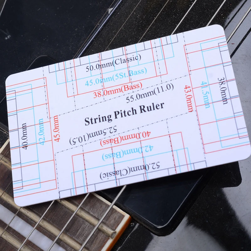 gitarre string aktion messer string pitch herrscher messung werkzeug klassische elektrische akustische gitarre string pitch herrscher fritz herrscher