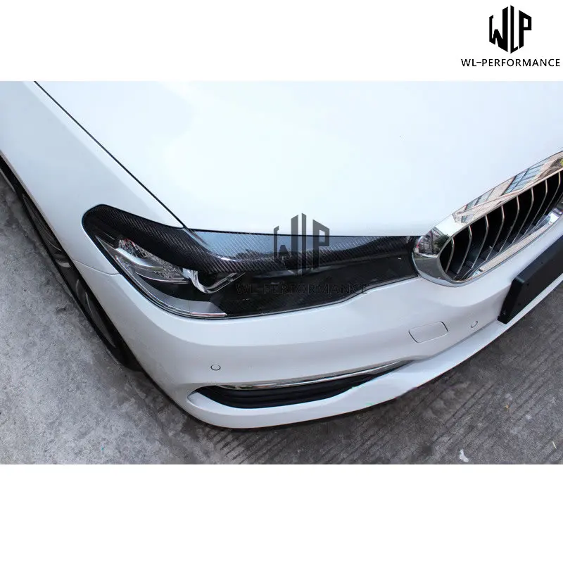 G30 5 серий высококачественная накладка на фару из углеродного волокна отделка