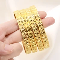 gold color 65mm exquisite bangle for women high quality dubai bride wedding ethiopian bracelet africa bangle party gifts