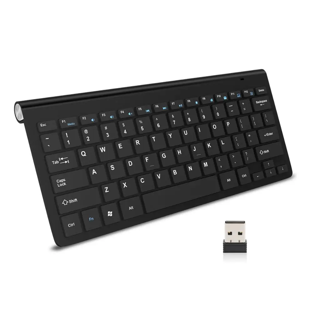 

Computer Wireless keyboard Portable 2.4G Wireless USB Keyboards Rubber keycaps Mini Ergonomic Noiseless keyboard For PC laptop