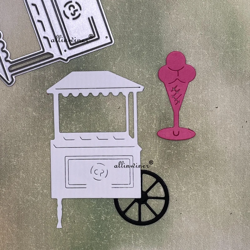 

Новинка ностальгия мороженое грузовик металлические штампы для «сделай сам» Скрапбукинг альбом бумага открытки, декоративные поделки тис...