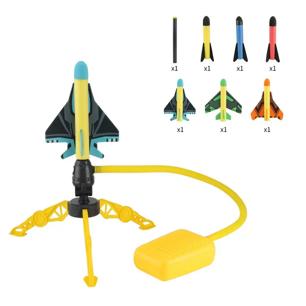 

Toy Rocket Launcher 6 Rockets And Toy Air Rocket Launcher With Foot Launch Pad And Collapsible Launcher Stand For Boys And Girl