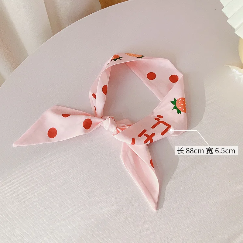 

Women Retro Hair Scarf Headband Rope Hairs Ribbon French Elegant Scarves Female Fashion Accessories