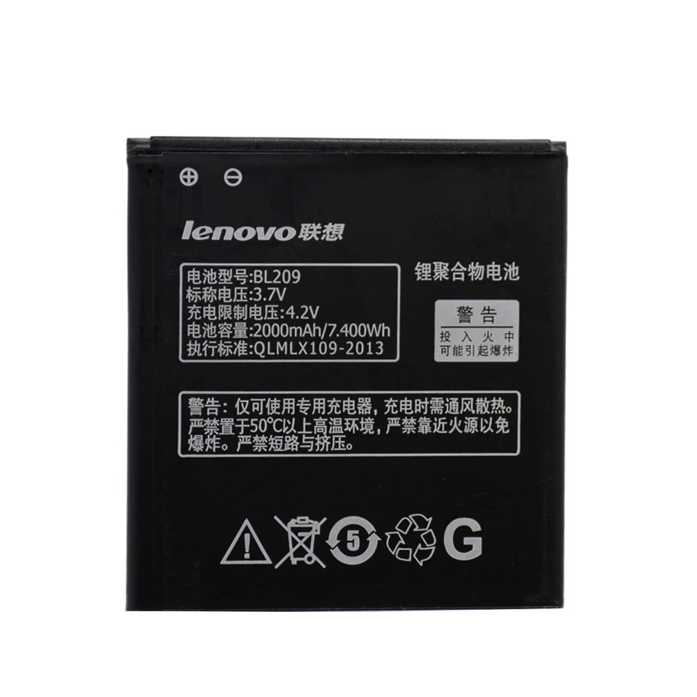 Оригинальный аккумулятор BL209 20 шт./лот для Lenovo A706 A788T A820E A760 A516 A378T A398T аккумуляторы