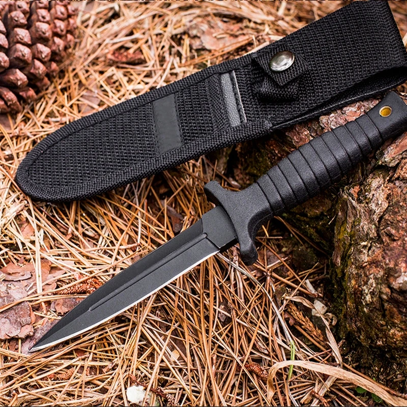 Нож из нержавеющей стали с пластиковой ручкой армейский тактический нож