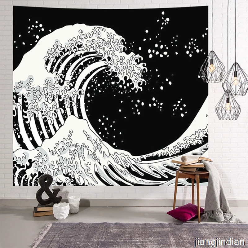 Японский Одеяло большие гобелены КИТ арована Дракон Тотем Феникса стене висит в