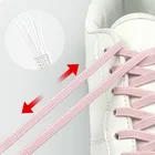 Для женщин мужчин шнурки для кроссовок Новинка эластичное без завязок для кроссовок Ботинки со шнурками шнурки для детей и взрослых быстрая ленивый металлических замочно-Ботинки со шнурками струны