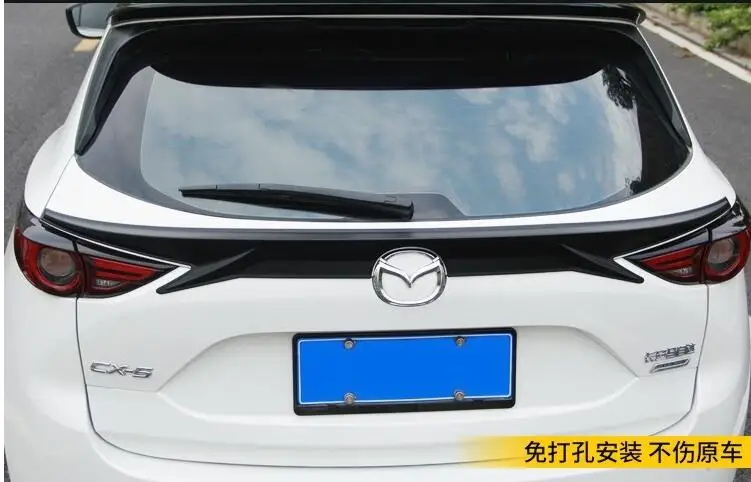 

For MAZDA CX-5 Roof Spoiler 2018-2019 MAZDA CX-5 Roof spoiler High Quality ABS Material Car Rear Wing Primer Color Rear Spoiler