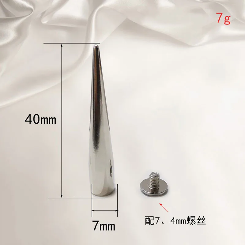 40 шт./партия винтовые заклепки в виде пули 7*40 мм|Кожаные аксессуары| |