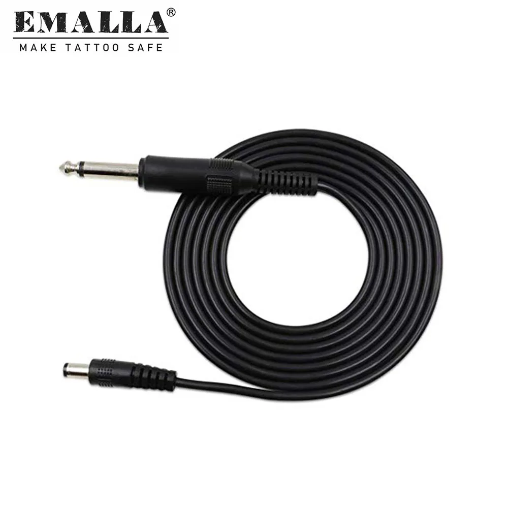 1 шт. черный шнур для тату-машинки EMALLA постоянного тока тату ножная педаль