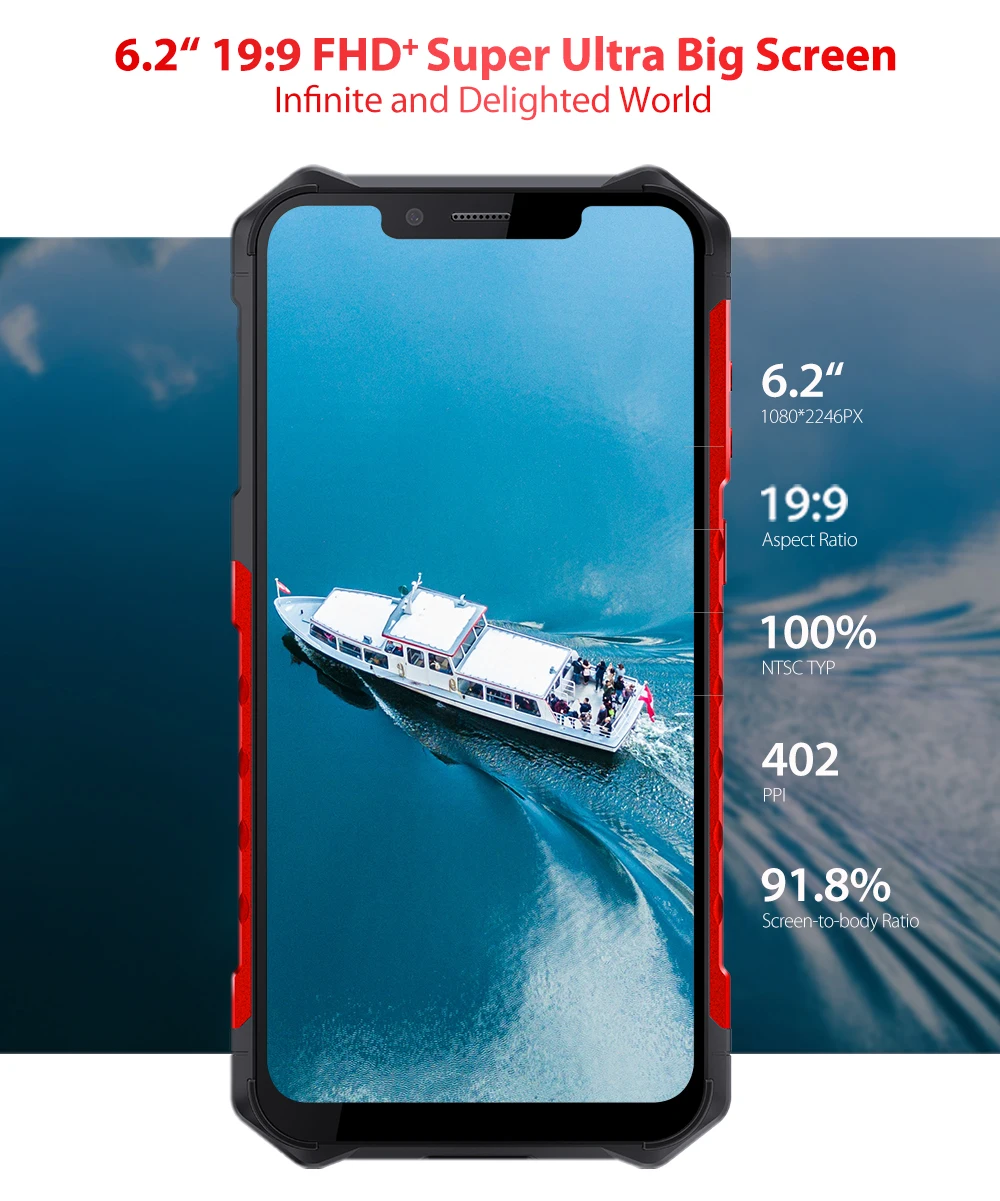 Ulefone Armor 6S 6," Helio P70 Android 9,0 6 ГБ 128 Гб Смартфон Беспроводная зарядка 16 МП Восьмиядерный NFC OTG прочный мобильный телефон