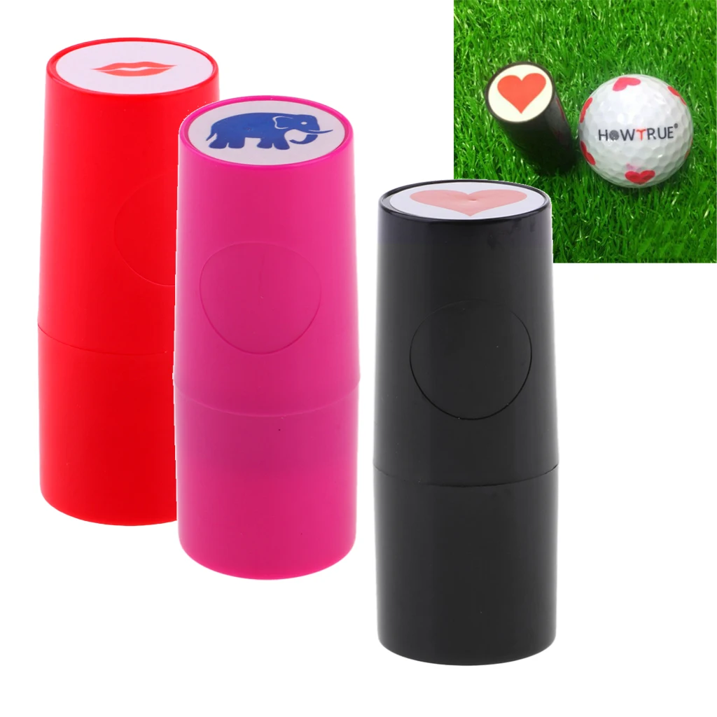 3 шт цветной Быстросохнущий штамп для мяча гольфа маркер на память сувенир