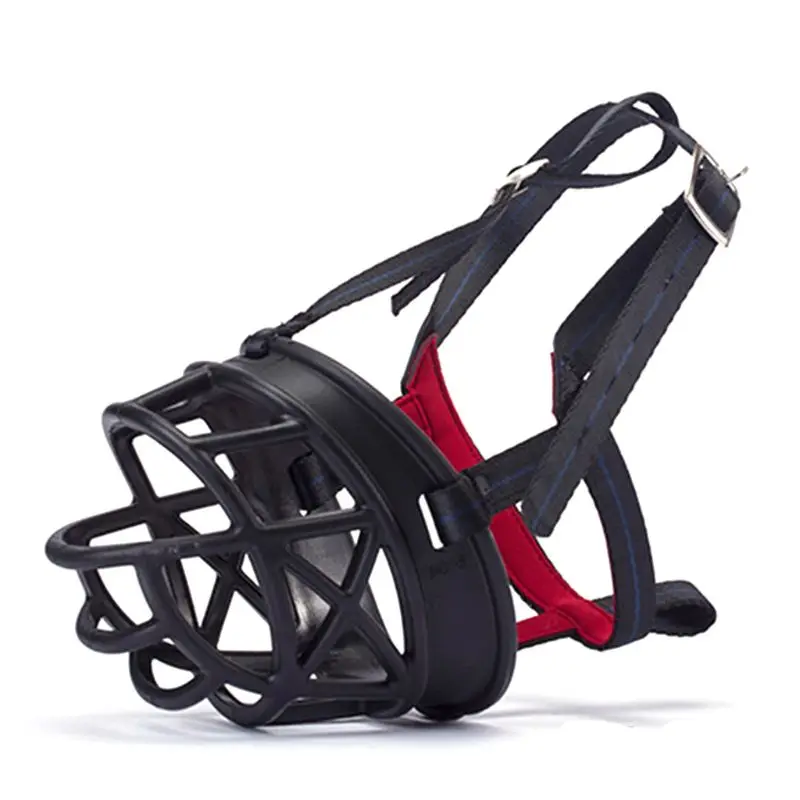 Чрезвычайно жесткий прочный анти-укусы лай намордники Регулируемый Собачий рот