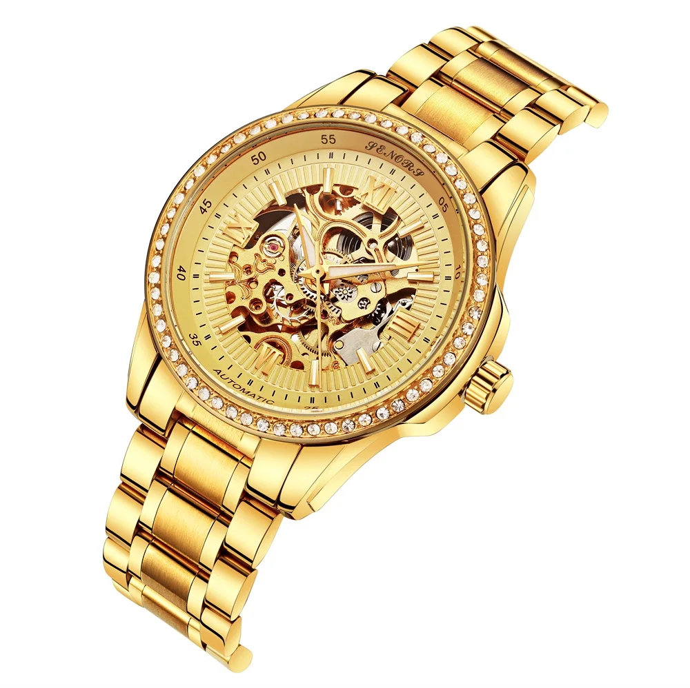 

Senors Men Automatic Mechanical Watch Is The Tourbillon Dial Black Fashion Sports Watches Relogio Masculino