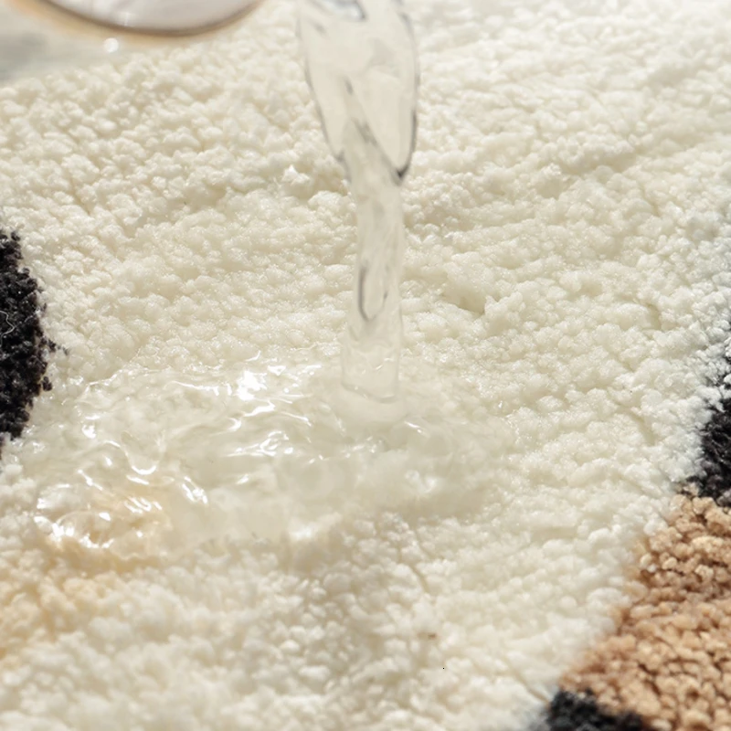 Креативный 3D коврик в форме панды RFWCAK нескользящий для двери напольный ванной