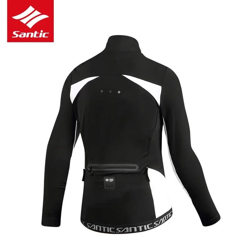 Santic для мужчин и женщин Велоспорт Джерси зима длинный рукав термо флис MTB