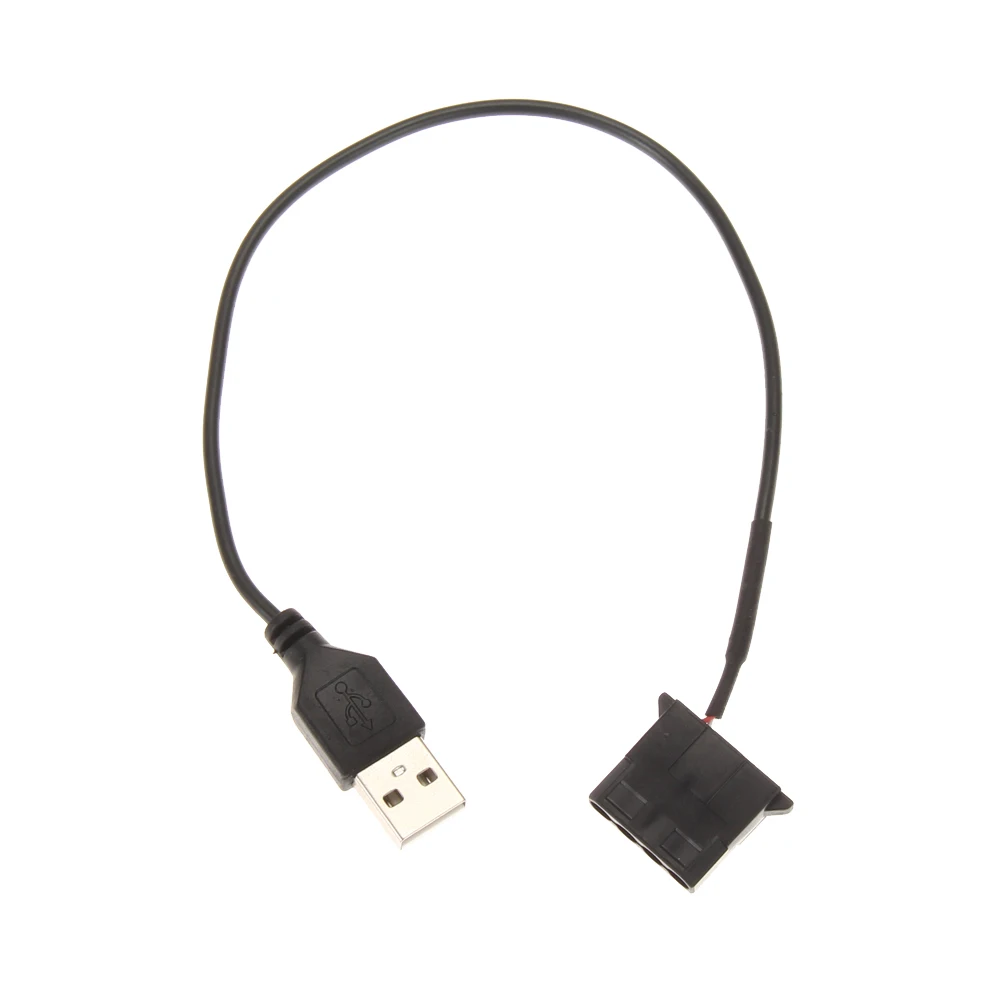 Новый USB к 4 pin PC Довольно чехол для компьютера вентилятор 12v 4Pin гнездо 5V 2 0 папа 1