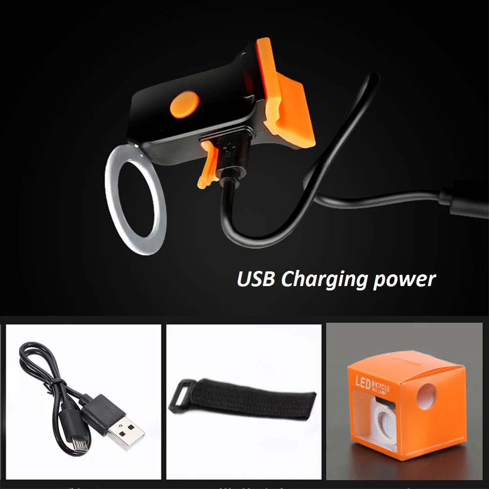 Велосипедный светодиодный фонарь LISM 5 режимов IPX4 USB светильник стоп-светильник