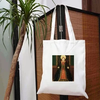 oil painting shopping bags womens canvas bag sac designer handbags shoping customizable fabric mom shopper cloth summer printed