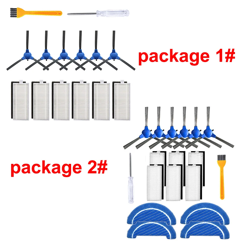 

Sponges Side brushes Filter For Cecotec For Conga Excellence Vacuum Cleaner