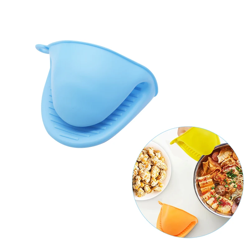 

1pc Thicken Silicone Baking Oven Mitts Microwave Oven Glove Anti-slip Kitchen Gloves Bowl Pot Clips Kitchen Gadgets Work Gloves