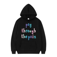 all match anime hoodie tommyinnit pog through the pain print high quality pullover oversize long sleeve jacket unisex clothes