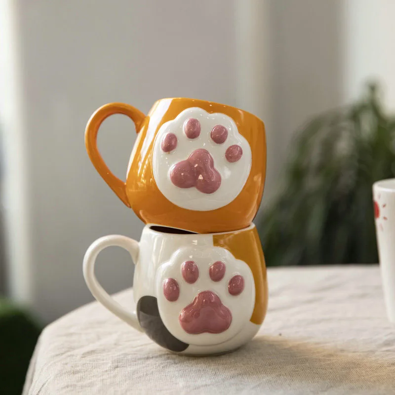 

Nordic Cat Claw Coffee Cup Water Cup Hand Painted Ceramic Mug Simple Milk Cups Nordic Mugs Breakfast Cup Tazas Caneca Кружка