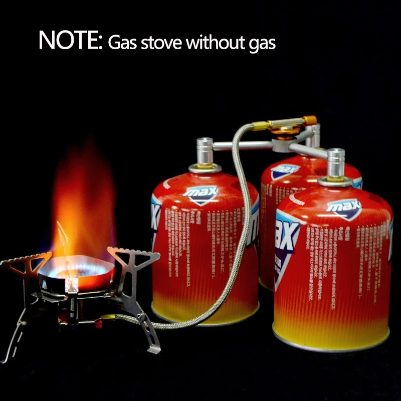 

new Outdoor camping stove fittings Conversion head Triangle multi-cylinder connector camping equipment