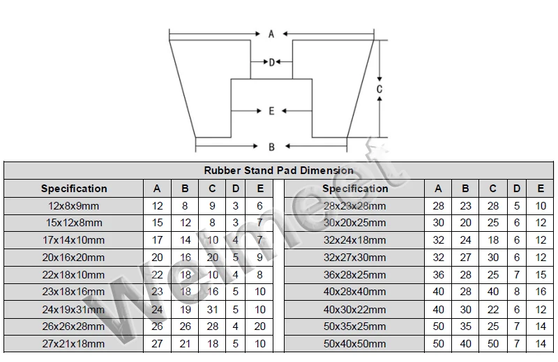 4 шт. Φ28mm-50 мм ударный динамик поглощения Спайк Pad изоляции подставка для ног резиновый конус база Pad