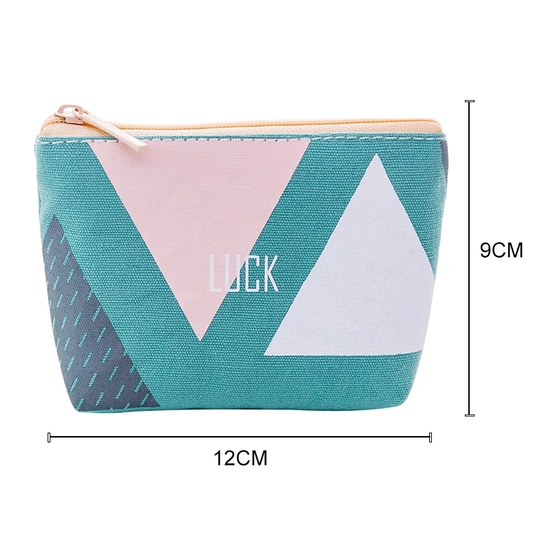 Canvas Square Fashion Coin Purses Women Wallet Small Cute Credit Card Holder Key Money Bags for Ladies Purse Kid Children Zipper | Багаж и