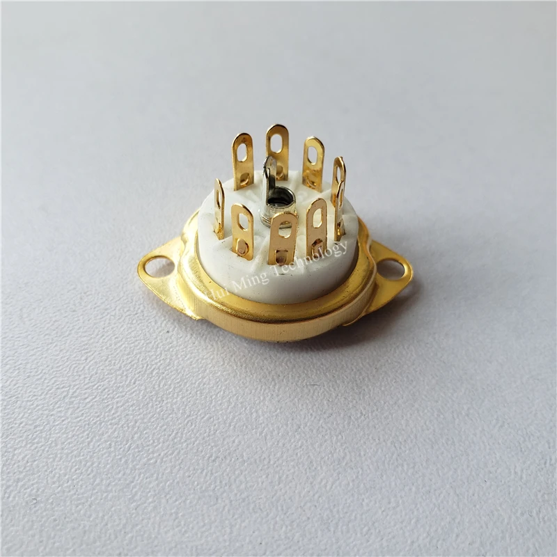 Розетка для электронных трубок 6 шт. с золотым покрытием 9 штифтов 12AU7 12AZ7 12AX7 ECC88 6DJ8