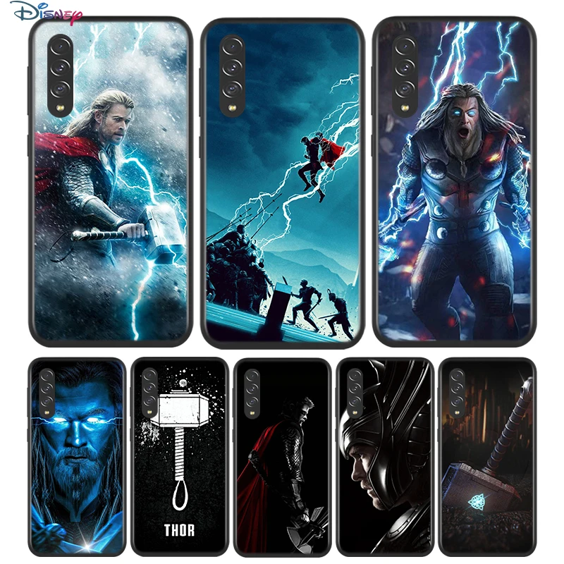 Черный мягкий чехол для телефона с изображением Тора из Асгарда Samsung Galaxy A90 A80 A70 A70S