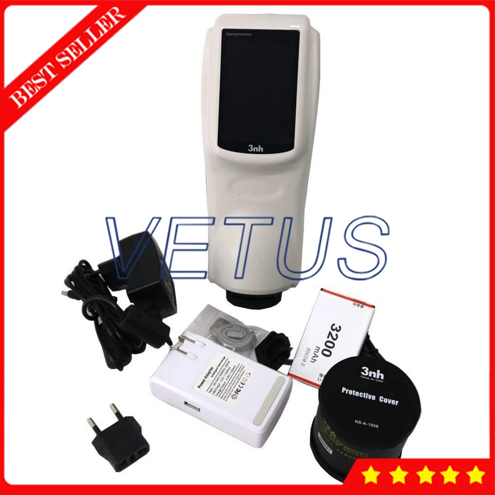 Спектрофотометр D/8 8 мм диафрагма цветной измеритель разницы в цвете с TFT 3 5