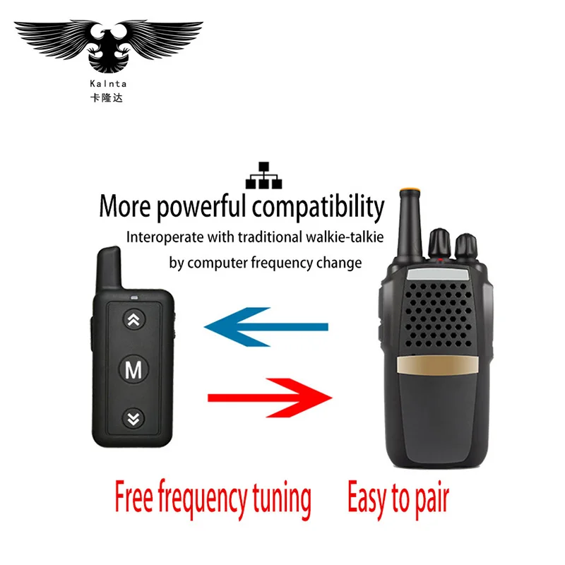 2 шт. микро мини рация UHF 400 470 МГц IP67 водонепроницаемая Профессиональный