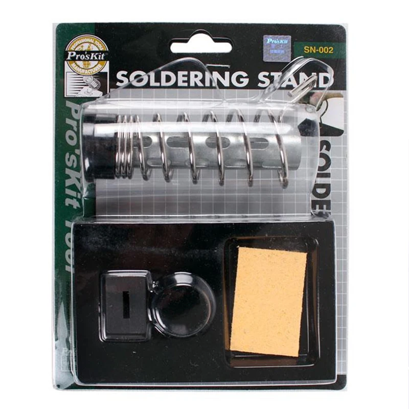 Pro'sKit SN-002 паяльная подставка сверхмощная металлическая основа с чистящей