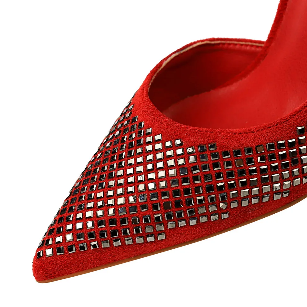 Женские блестящие офисные туфли лодочки на высоком каблуке 2020 см с блестками