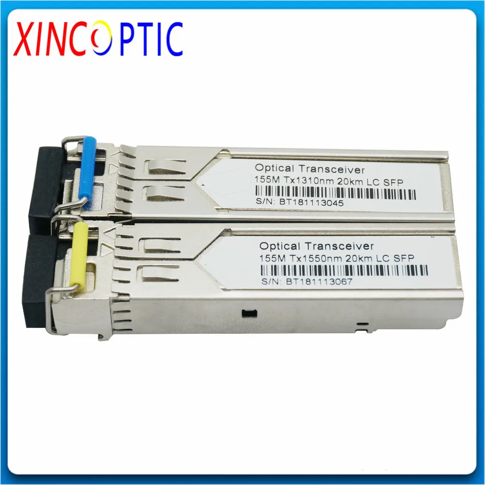 Двунаправленный приемопередатчик WDM BIDI DDM SC LC SFP 155 Мбит/с 1310 нм 20 км оптоволоконный