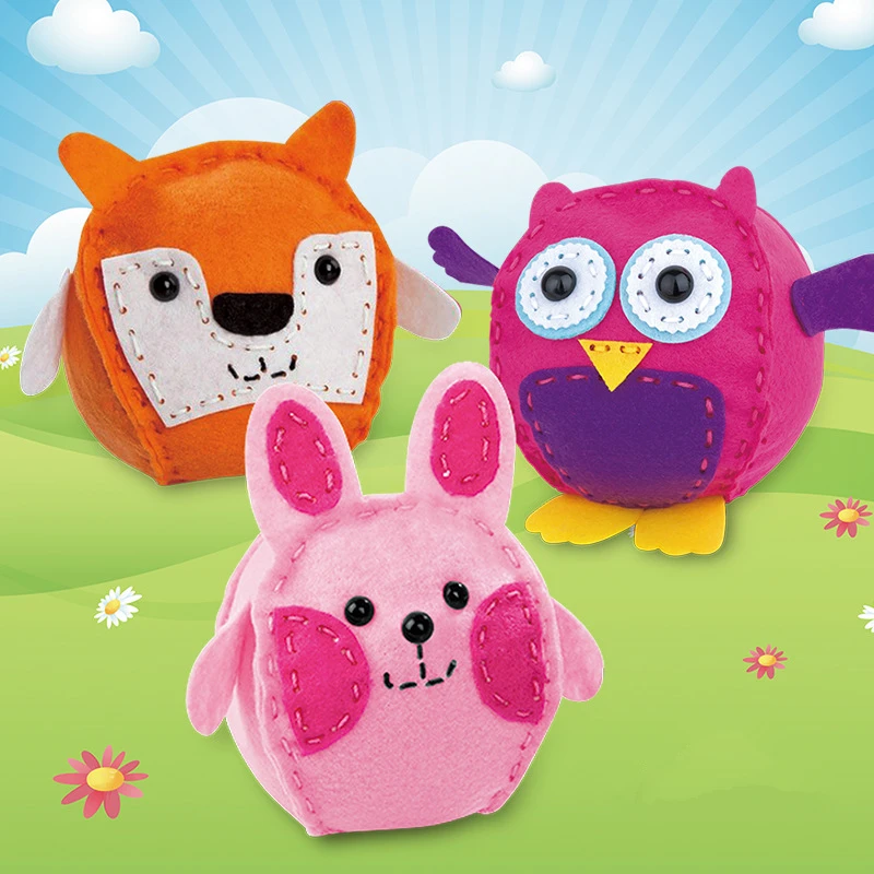 3 шт./компл. креативные самодельные Нетканые игрушки ручной работы для шитья